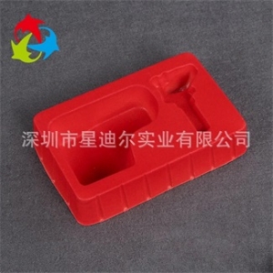 紅色植絨吸塑內托