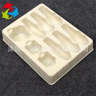 定製黃色植絨吸塑內托